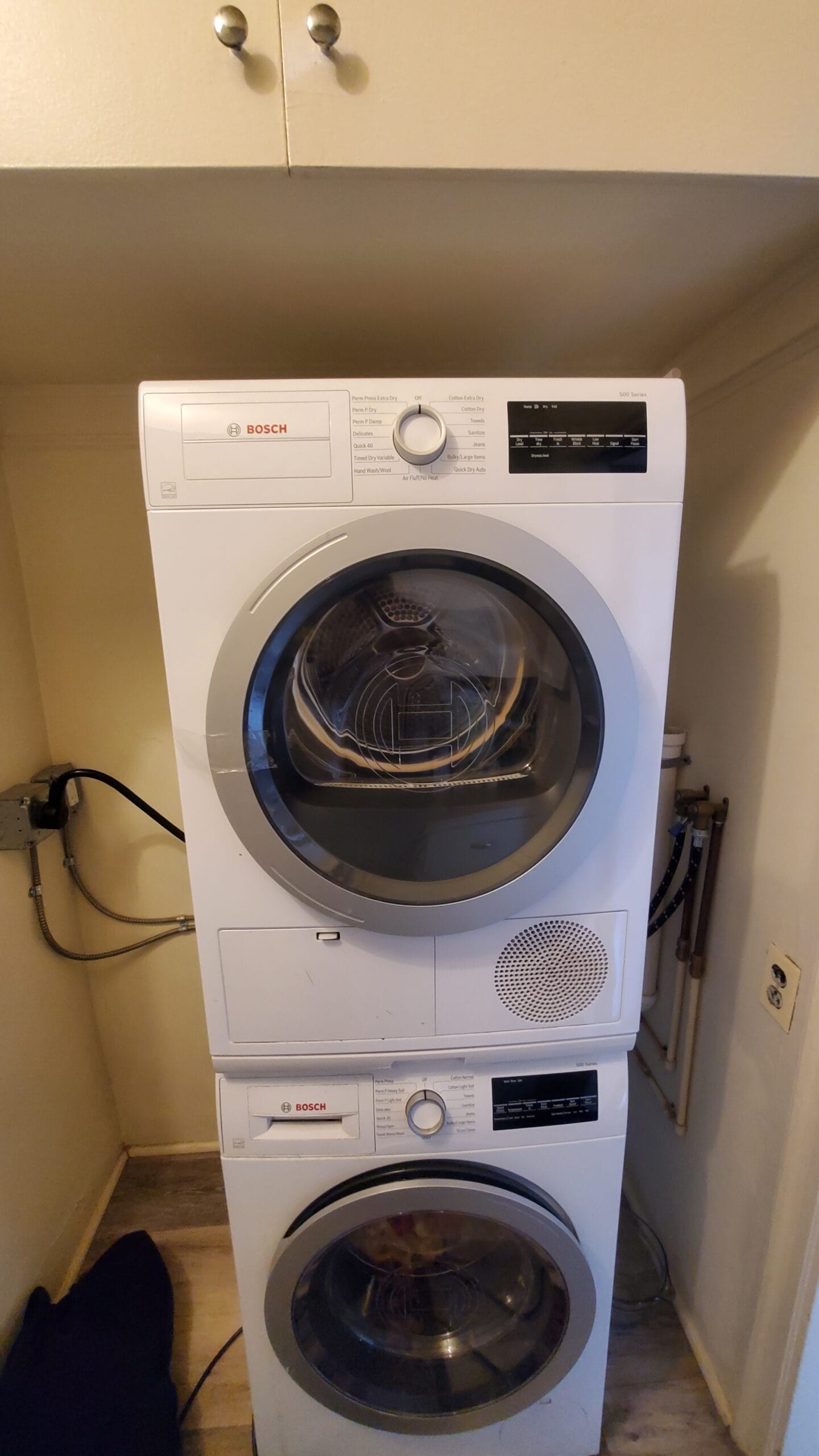 Washer and dryer